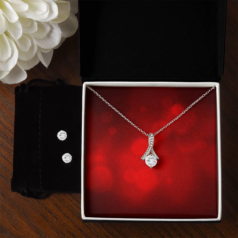 A Mother's Warm Embrace Necklace and Earring Set